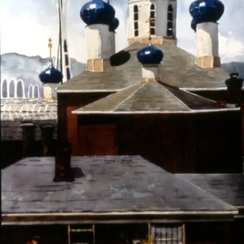 Blue Domes Of Russian Orthodoxy