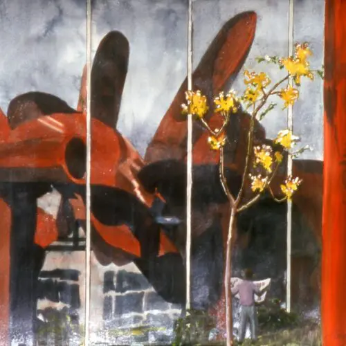 "Olympic Iliad" Reflection of the Sculpture